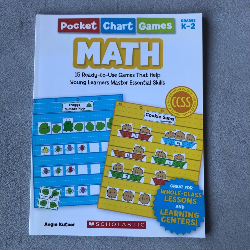 Pocket Chart Games : Math ~ Grades K-2 ~ Brand New!